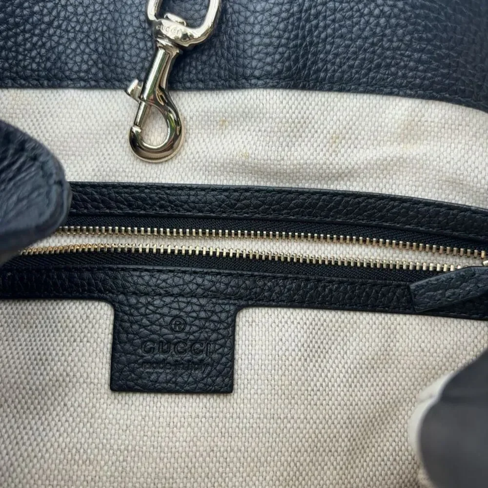 Gucci Black Bag with Gold Chains